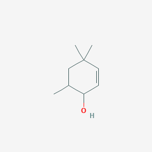 molecular formula C9H16O B14711359 4,4,6-Trimethyl-cyclohex-2-en-1-ol CAS No. 21592-95-0
