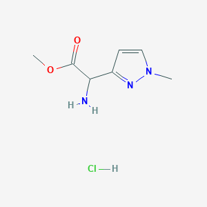 methyl 2-amino-2-(1-methyl-1H-pyrazol-3-yl)acetate hydrochloride