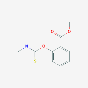 molecular formula C11H13NO3S B14711399 Methyl 2-[(dimethylcarbamothioyl)oxy]benzoate CAS No. 13522-58-2
