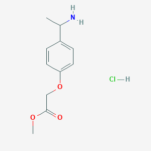 Methyl 2-[4-(1-aminoethyl)phenoxy]acetate hydrochloride