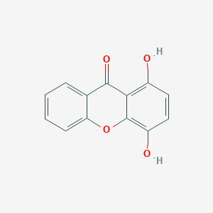 molecular formula C13H8O4 B14711405 9H-Xanthen-9-one, 1,4-dihydroxy- CAS No. 17623-99-3