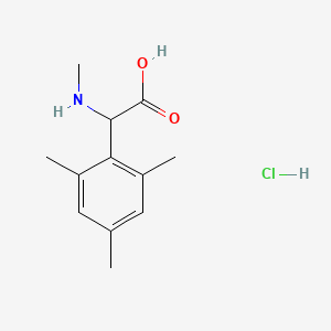 2-(Methylamino)-2-(2,4,6-trimethylphenyl)acetic acid hydrochloride