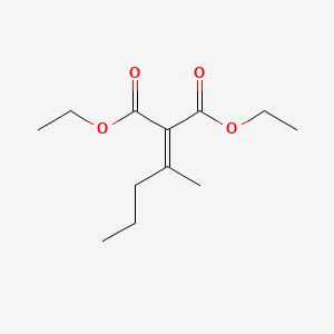 molecular formula C12H20O4 B14711476 Diethyl pentan-2-ylidenepropanedioate CAS No. 18795-91-0