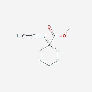 molecular formula C11H16O2 B1471148 Methyl 1-(prop-2-yn-1-yl)cyclohexane-1-carboxylate CAS No. 678988-77-7
