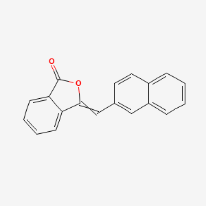 molecular formula C19H12O2 B14711486 1(3H)-Isobenzofuranone, 3-(2-naphthalenylmethylene)- CAS No. 13102-93-7