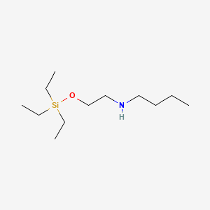 molecular formula C12H29NOSi B14711500 Butylamine, N-(2-(triethylsiloxy)ethyl)- CAS No. 20467-03-2