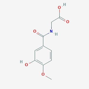 molecular formula C10H11NO5 B14711511 N-(3-Hydroxy-4-methoxybenzoyl)glycine CAS No. 22005-43-2