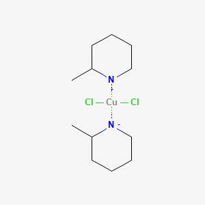 molecular formula C12H24Cl2CuN2-2 B14711566 Dichlorobis(2-methylpyridine)copper CAS No. 13408-60-1