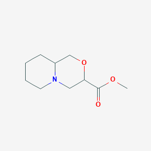 molecular formula C10H17NO3 B1471157 Methyl octahydropyrido[2,1-c]morpholine-3-carboxylate CAS No. 1461713-96-1