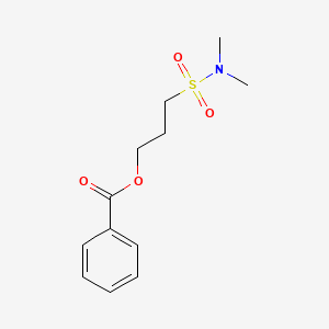 molecular formula C12H17NO4S B1471158 3-(Dimethylsulfamoyl)propyl benzoate CAS No. 1803593-40-9