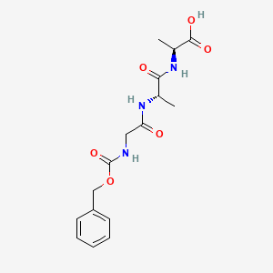 molecular formula C16H21N3O6 B14711606 N-[(Benzyloxy)carbonyl]glycyl-L-alanyl-L-alanine CAS No. 20807-21-0