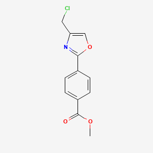Methyl 4-[4-(chloromethyl)-1,3-oxazol-2-yl]benzoate