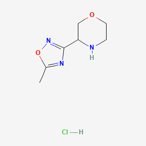3-(5-Methyl-1,2,4-oxadiazol-3-yl)morpholine hydrochloride