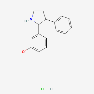 2-(3-Methoxyphenyl)-3-phenylpyrrolidine hydrochloride