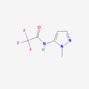 2,2,2-trifluoro-N-(1-methyl-1H-pyrazol-5-yl)acetamide