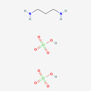 molecular formula C3H12Cl2N2O8 B14711721 Perchloric acid;propane-1,3-diamine CAS No. 22755-13-1