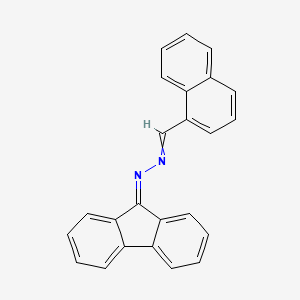 molecular formula C24H16N2 B14711746 N-(naphthalen-1-ylmethylideneamino)fluoren-9-imine CAS No. 18623-47-7