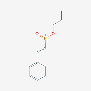 molecular formula C11H14O2P+ B14711776 Oxo(2-phenylethenyl)propoxyphosphanium CAS No. 18788-84-6