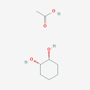 molecular formula C8H16O4 B14711779 Acetic acid--(1R,2S)-cyclohexane-1,2-diol (1/1) CAS No. 13858-62-3