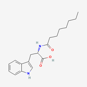 molecular formula C19H26N2O3 B14711867 N-Octanoyl-L-tryptophan CAS No. 21394-02-5