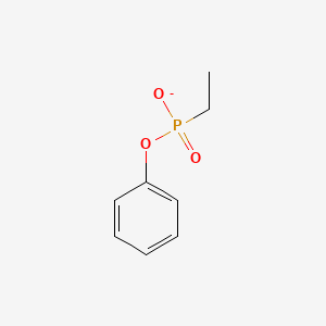 molecular formula C8H10O3P- B14711878 Phenyl ethylphosphonate CAS No. 20442-54-0