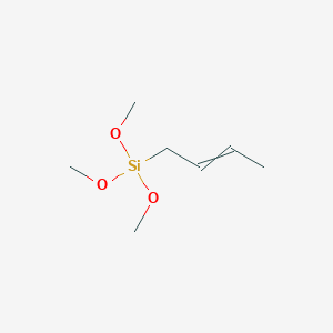 molecular formula C7H16O3Si B14711879 (But-2-en-1-yl)(trimethoxy)silane CAS No. 13436-83-4