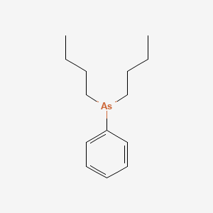 molecular formula C14H23As B14711891 Dibutyl(phenyl)arsane CAS No. 21785-65-9