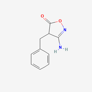 molecular formula C10H10N2O2 B14711935 3-amino-4-benzyl-4H-1,2-oxazol-5-one CAS No. 6940-69-8