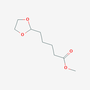 molecular formula C9H16O4 B14711943 Methyl 5-(1,3-dioxolan-2-yl)pentanoate CAS No. 15138-56-4