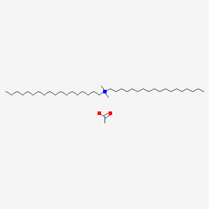 molecular formula C40H83NO2 B14711951 N,N-Dimethyl-N-octadecyloctadecan-1-aminium acetate CAS No. 13308-45-7