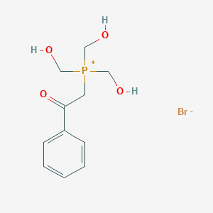 molecular formula C11H16BrO4P B14711980 Tris(hydroxymethyl)(2-oxo-2-phenylethyl)phosphanium bromide CAS No. 21088-61-9