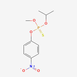 molecular formula C10H14NO5PS B14711988 O-Methyl O-(1-methylethyl) O-(4-nitrophenyl) phosphorothioate CAS No. 13955-12-9