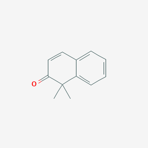 molecular formula C12H12O B14711993 1,1-Dimethylnaphthalen-2(1H)-one CAS No. 23230-52-6