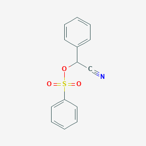 molecular formula C14H11NO3S B14712051 [Cyano(phenyl)methyl] benzenesulfonate CAS No. 22259-85-4