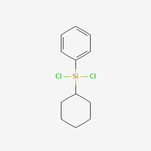molecular formula C12H16Cl2Si B14712053 Dichloro(cyclohexyl)phenylsilane CAS No. 18042-67-6
