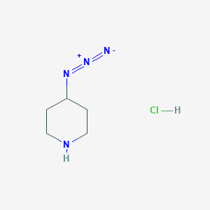 molecular formula C5H11ClN4 B1471206 4-Azidopiperidine hydrochloride CAS No. 852030-95-6