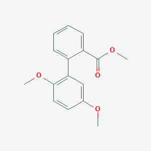 molecular formula C16H16O4 B1471208 Methyl 2-(2,5-dimethoxyphenyl)benzoate CAS No. 717837-43-9