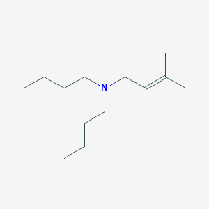 molecular formula C13H27N B14712088 N,N-dibutyl-3-methylbut-2-en-1-amine CAS No. 17734-30-4