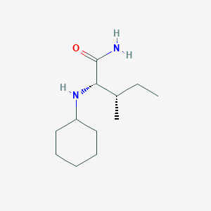 molecular formula C12H24N2O B1471209 (2S,3S)-2-(Cyclohexylamino)-3-methylpentanamide CAS No. 1071594-16-5