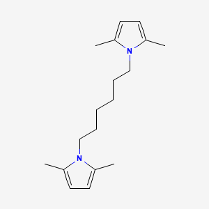 molecular formula C18H28N2 B14712096 1,1'-Hexane-1,6-diylbis(2,5-dimethyl-1h-pyrrole) CAS No. 6970-82-7