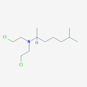 molecular formula C12H25Cl2N B14712135 N,N-bis(2-chloroethyl)-6-methylheptan-2-amine CAS No. 15332-48-6