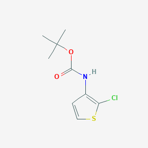 molecular formula C9H12ClNO2S B1471214 tert-butyl N-(2-chlorothiophen-3-yl)carbamate CAS No. 1781900-10-4