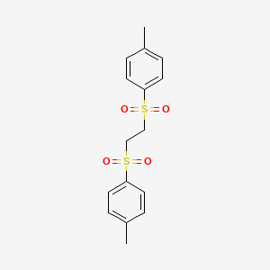 molecular formula C16H18O4S2 B14712145 Benzene, 1,1'-[1,2-ethanediylbis(sulfonyl)]bis[4-methyl- CAS No. 22952-14-3