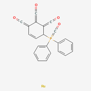 molecular formula C22H13O4PRu B14712184 CID 71358336 CAS No. 21192-23-4