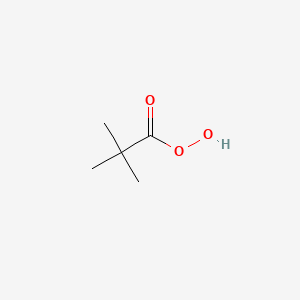 molecular formula C5H10O3 B14712198 Propaneperoxoic acid, 2,2-dimethyl- CAS No. 14909-78-5