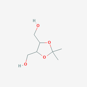 molecular formula C7H14O4 B147122 (+)-2,3-O-异丙叉-L-赤藓糖醇 CAS No. 50622-09-8