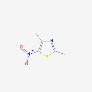 molecular formula C5H6N2O2S B14712236 2,4-Dimethyl-5-nitro-1,3-thiazole CAS No. 20751-81-9