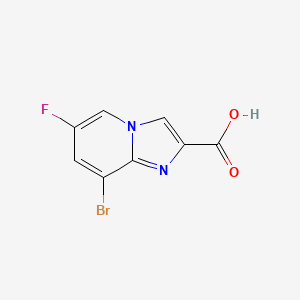 molecular formula C8H4BrFN2O2 B1471227 8-Bromo-6-fluoro-imidazo[1,2-a]pyridine-2-carboxylic acid CAS No. 1421312-07-3