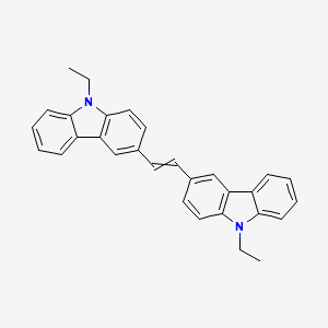 molecular formula C30H26N2 B14712293 3,3'-(Ethene-1,2-diyl)bis(9-ethyl-9H-carbazole) CAS No. 15332-17-9