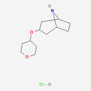 3-((tetrahydro-2H-pyran-4-yl)oxy)-8-azabicyclo[3.2.1]octane hydrochloride